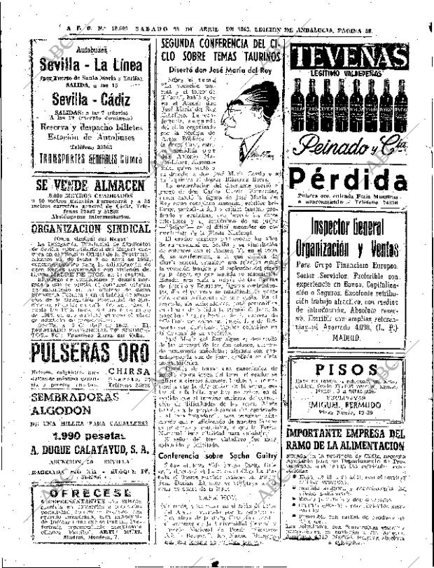 ABC SEVILLA 20-04-1963 página 58