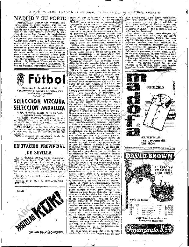 ABC SEVILLA 20-04-1963 página 60