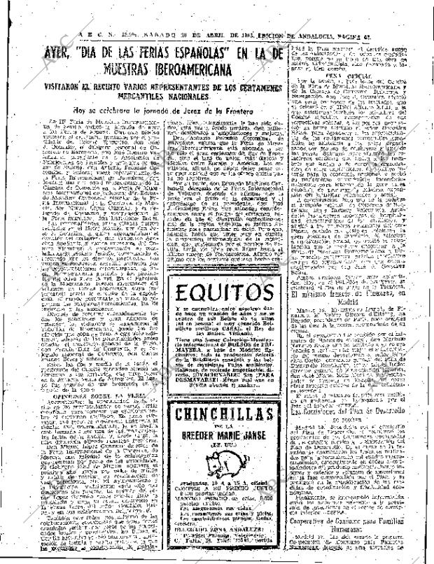 ABC SEVILLA 20-04-1963 página 67