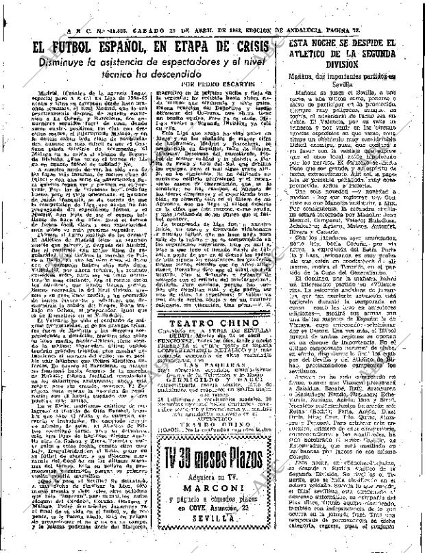ABC SEVILLA 20-04-1963 página 73