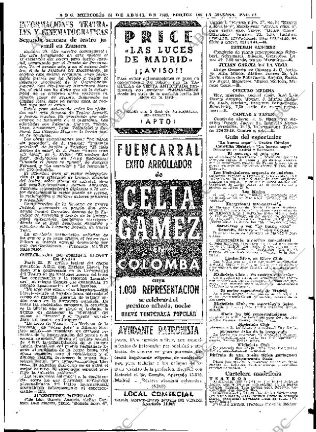 ABC MADRID 24-04-1963 página 81