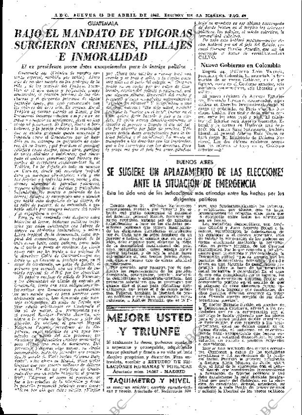 ABC MADRID 25-04-1963 página 49