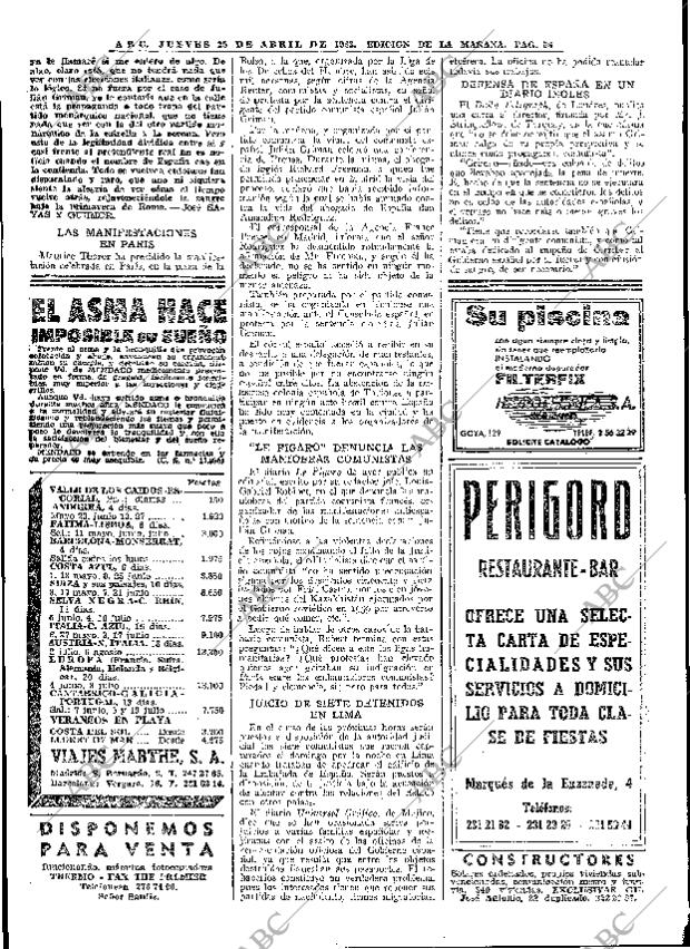 ABC MADRID 25-04-1963 página 56