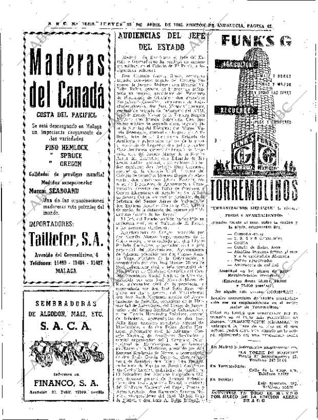 ABC SEVILLA 25-04-1963 página 42