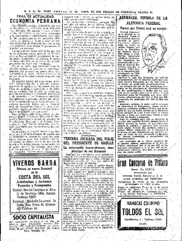ABC SEVILLA 25-04-1963 página 43