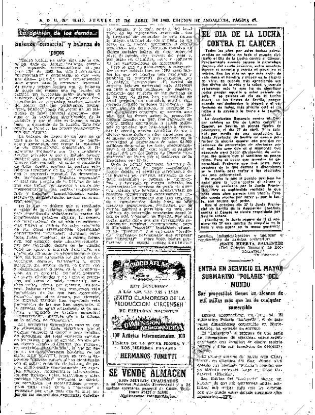 ABC SEVILLA 25-04-1963 página 47