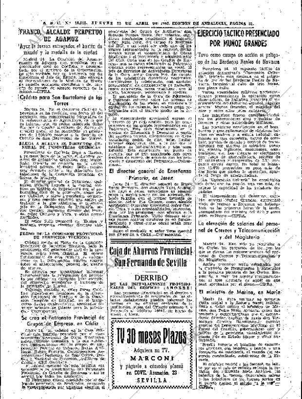 ABC SEVILLA 25-04-1963 página 51