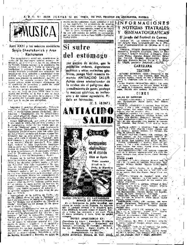 ABC SEVILLA 25-04-1963 página 63