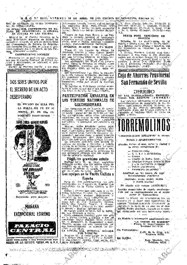 ABC SEVILLA 26-04-1963 página 56
