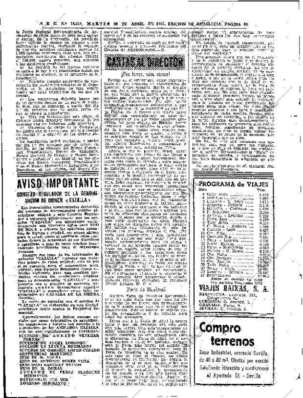 ABC SEVILLA 30-04-1963 página 40