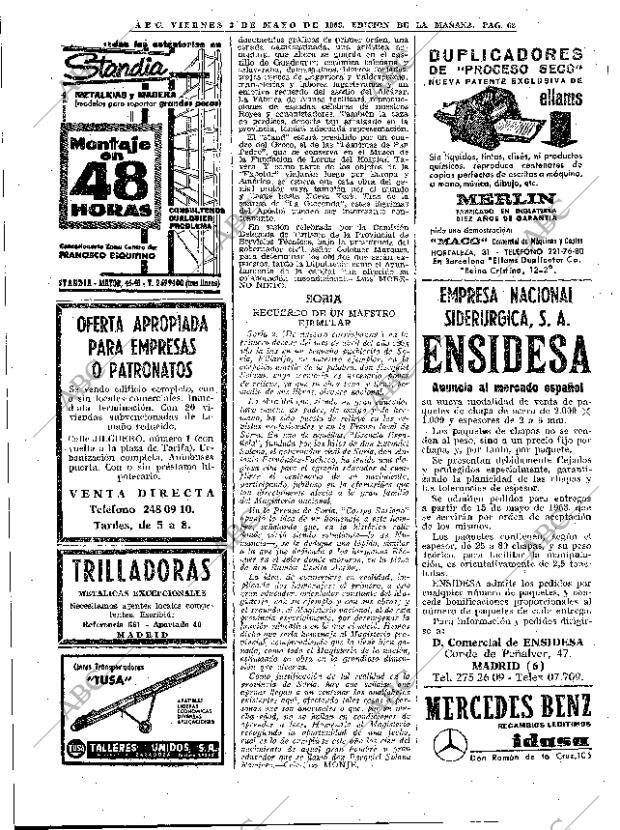 ABC MADRID 03-05-1963 página 62
