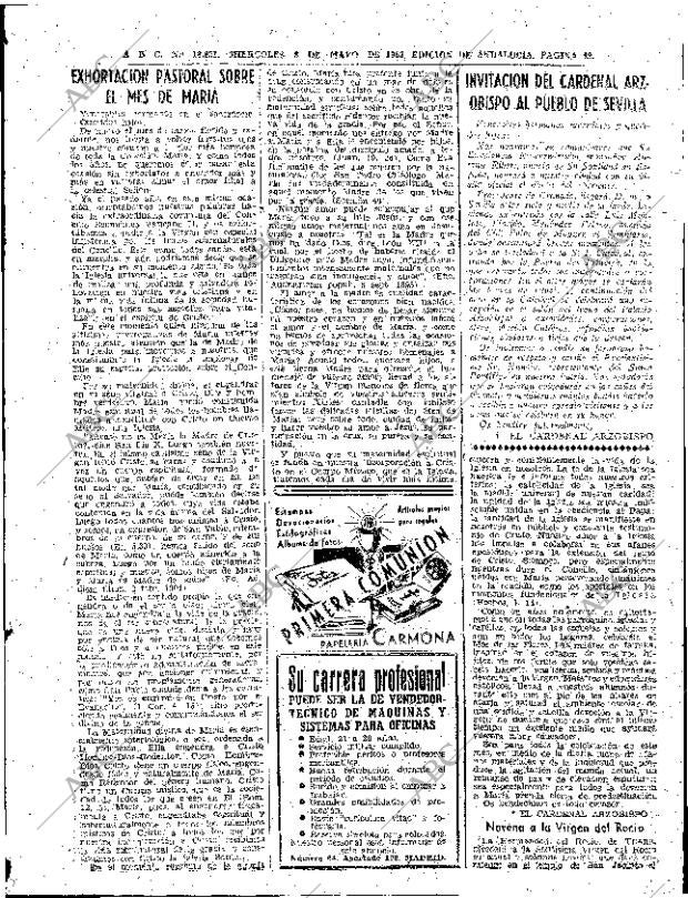 ABC SEVILLA 08-05-1963 página 49