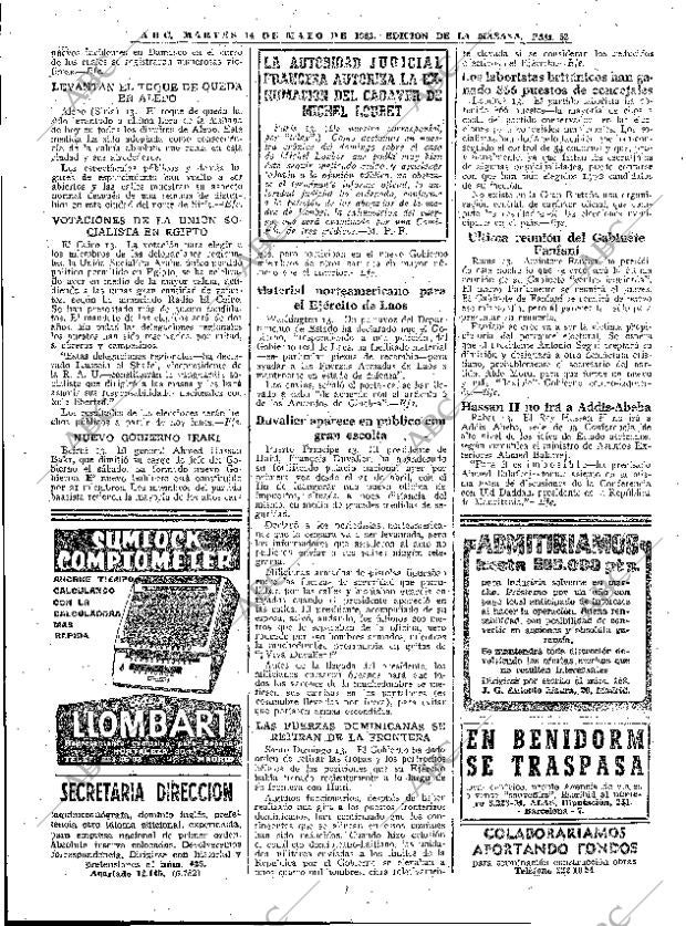ABC MADRID 14-05-1963 página 52