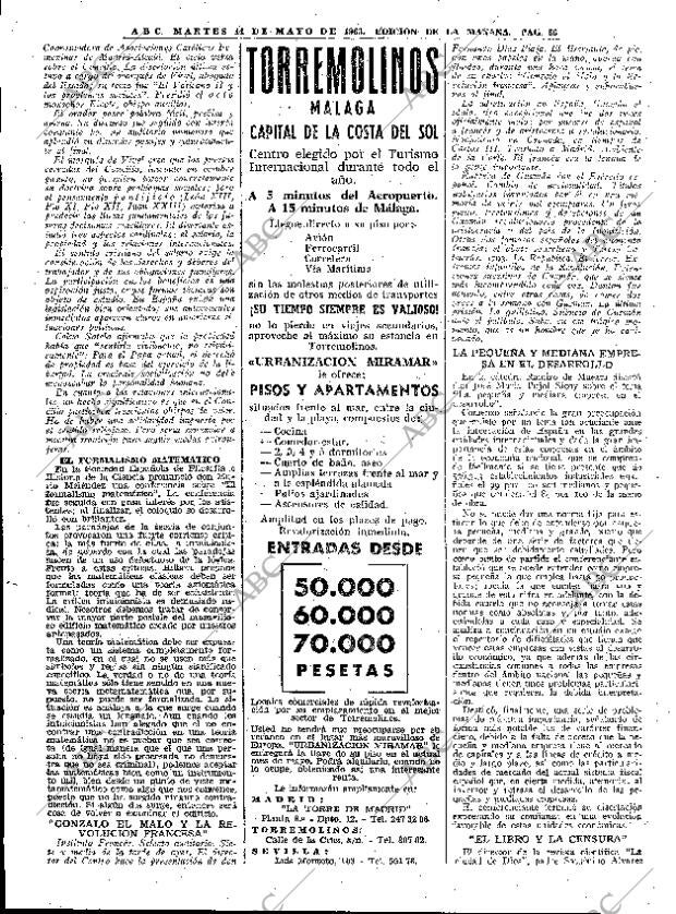 ABC MADRID 14-05-1963 página 66