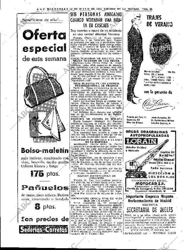 ABC MADRID 15-05-1963 página 58