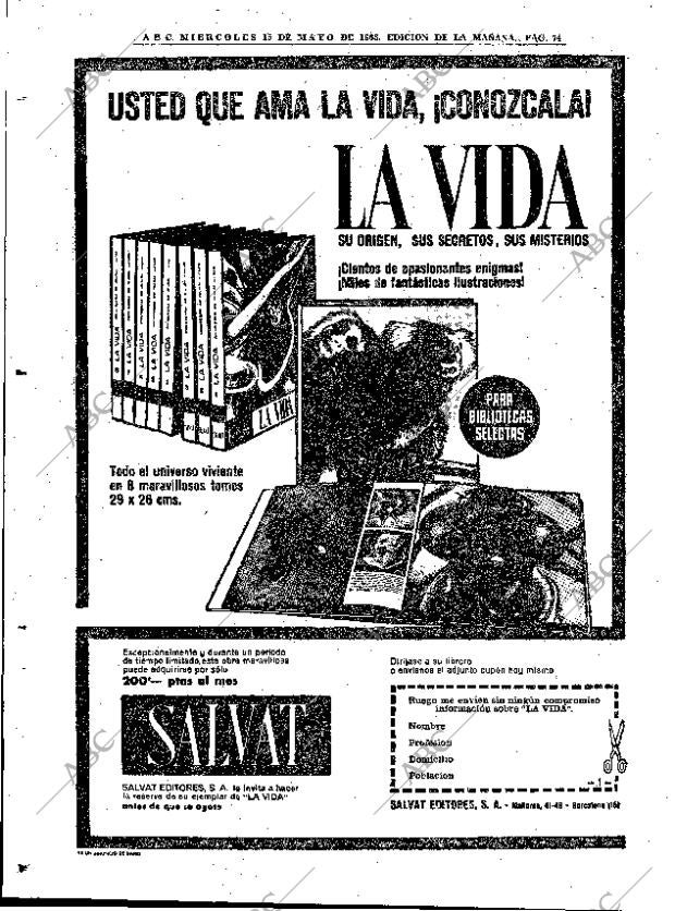 ABC MADRID 15-05-1963 página 74