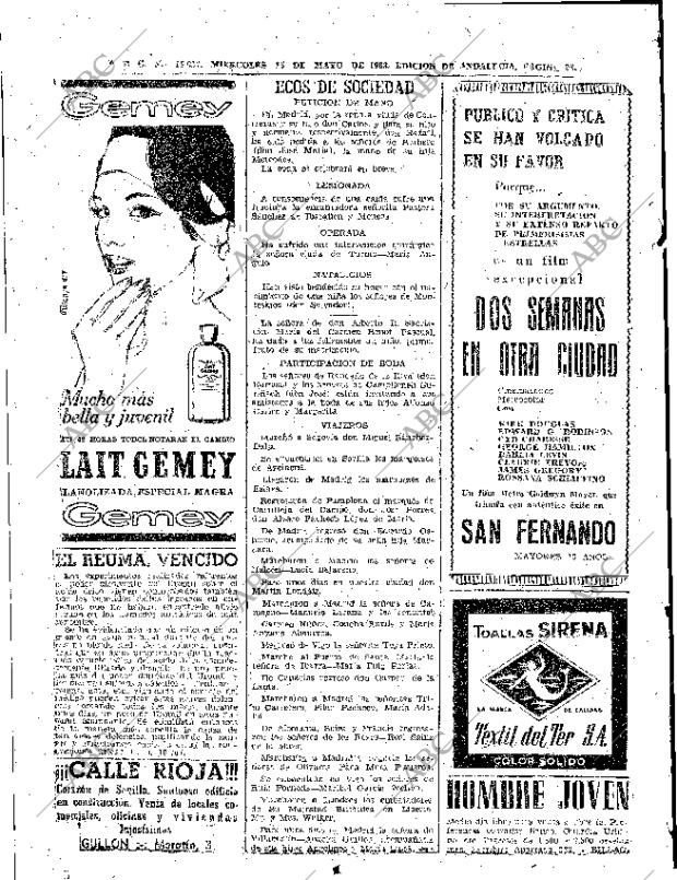 ABC SEVILLA 15-05-1963 página 28