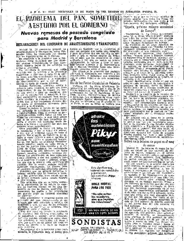 ABC SEVILLA 15-05-1963 página 31