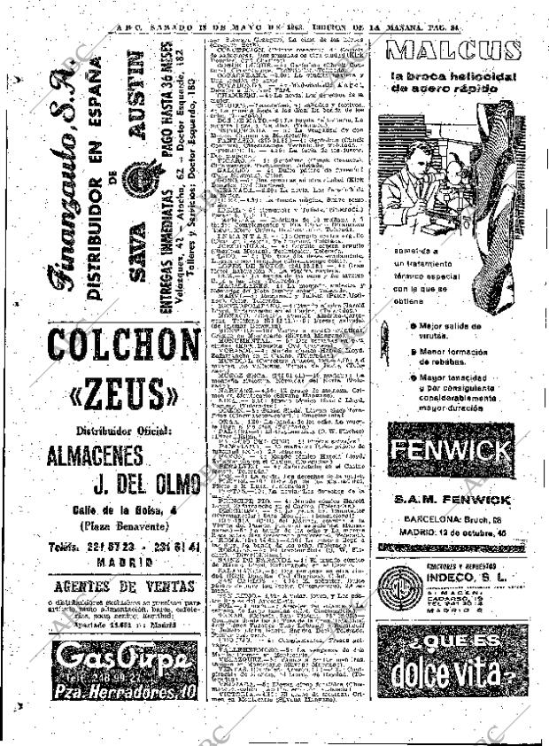 ABC MADRID 18-05-1963 página 84