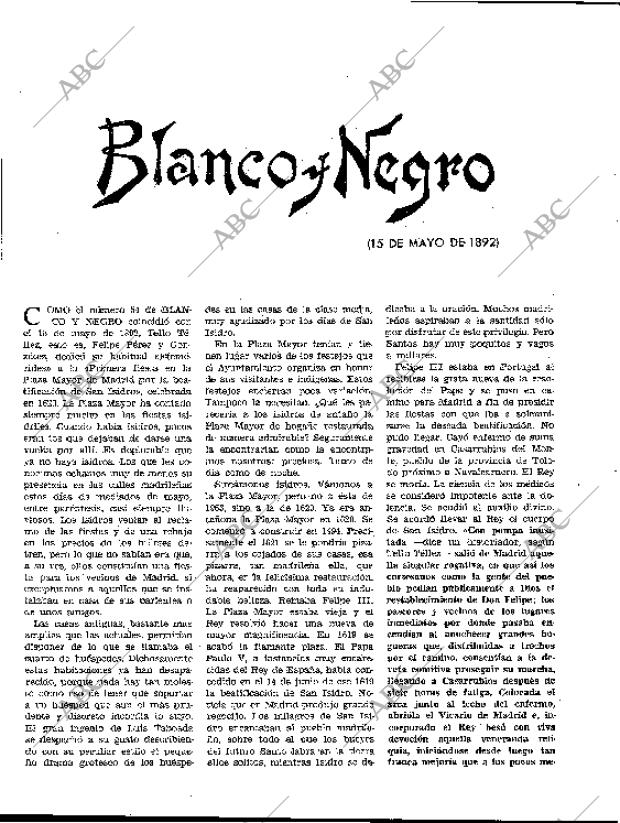 BLANCO Y NEGRO MADRID 18-05-1963 página 70