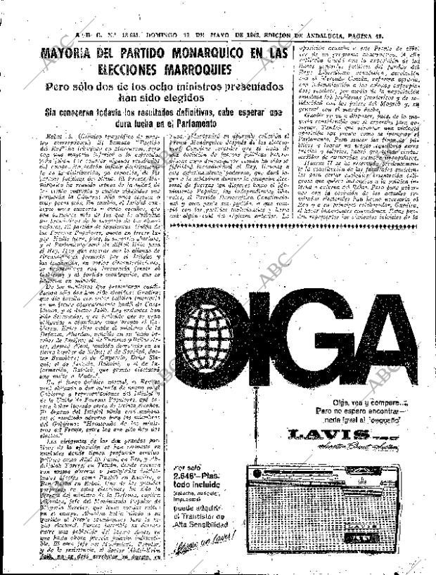 ABC SEVILLA 19-05-1963 página 49