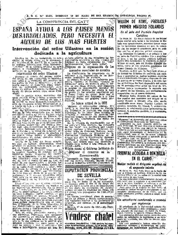 ABC SEVILLA 19-05-1963 página 61