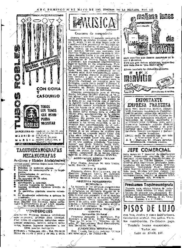 ABC MADRID 26-05-1963 página 110