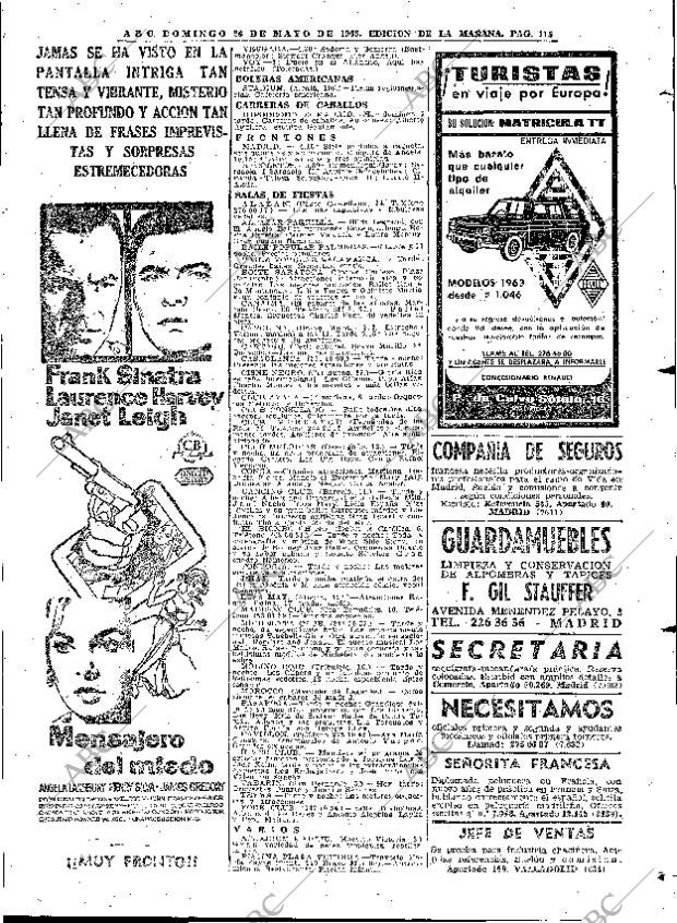 ABC MADRID 26-05-1963 página 115