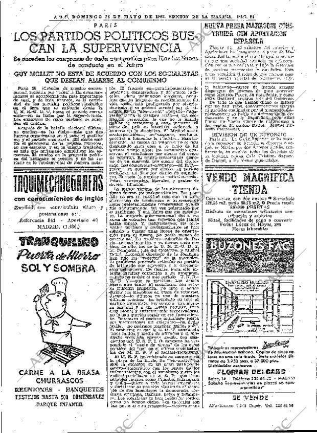 ABC MADRID 26-05-1963 página 84