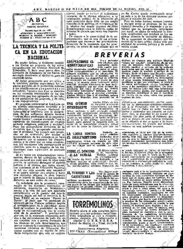 ABC MADRID 28-05-1963 página 32