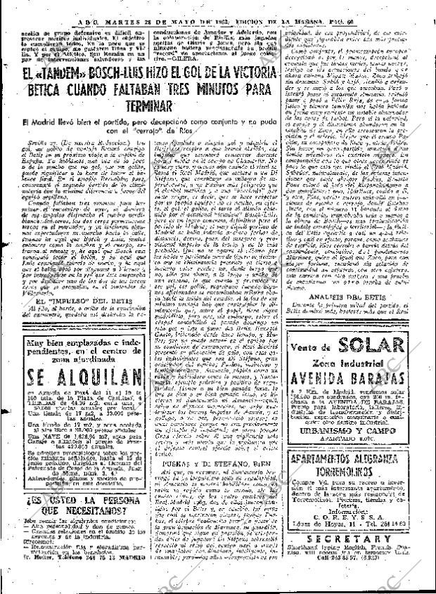 ABC MADRID 28-05-1963 página 60