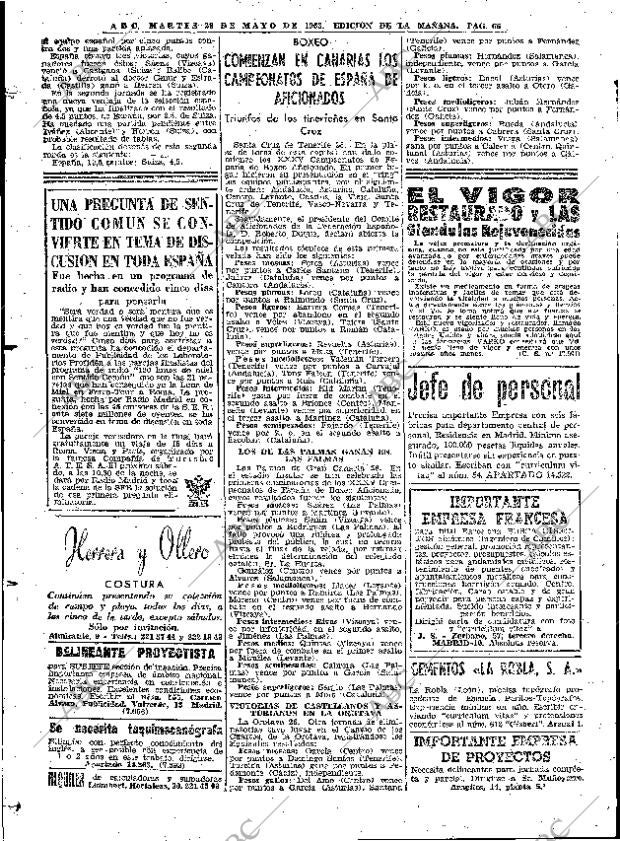 ABC MADRID 28-05-1963 página 66