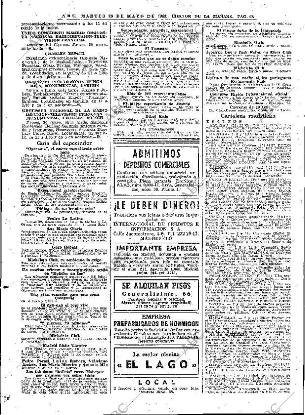 ABC MADRID 28-05-1963 página 68