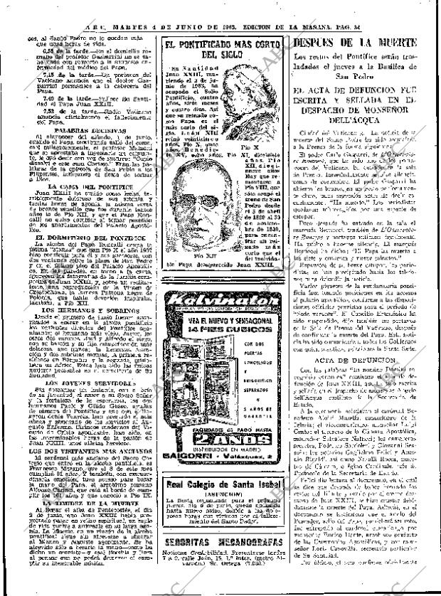 ABC MADRID 04-06-1963 página 34