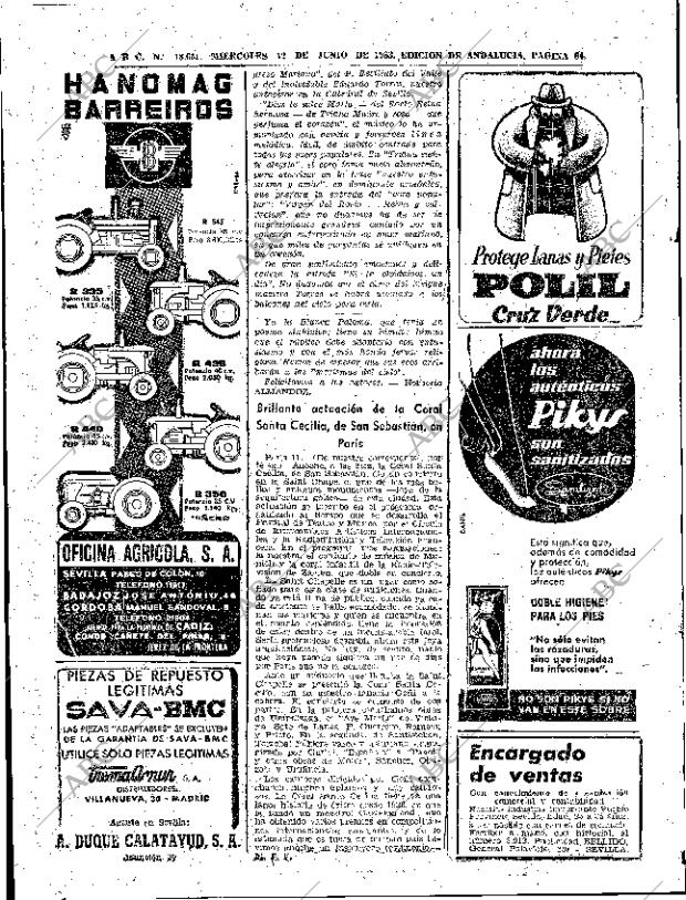 ABC SEVILLA 12-06-1963 página 60