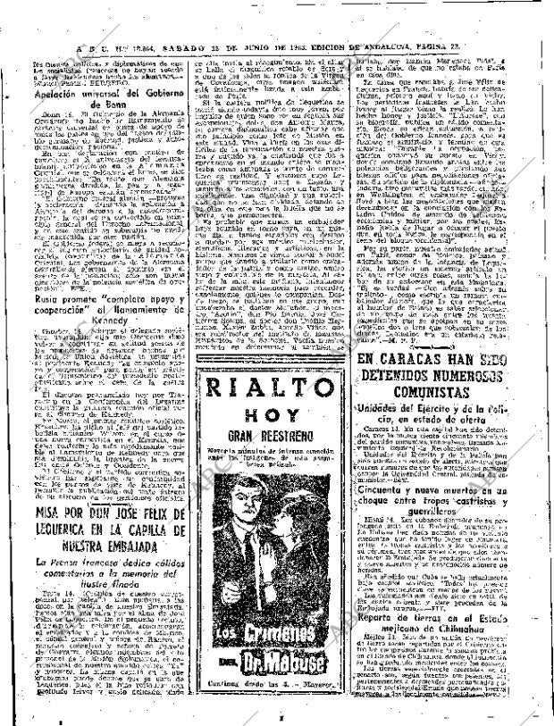 ABC SEVILLA 15-06-1963 página 22