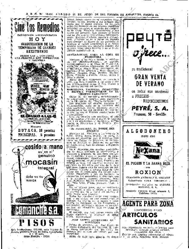 ABC SEVILLA 15-06-1963 página 44