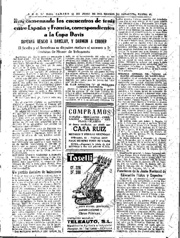 ABC SEVILLA 15-06-1963 página 47
