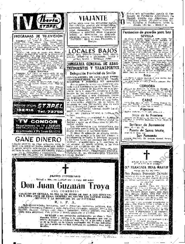 ABC SEVILLA 15-06-1963 página 54