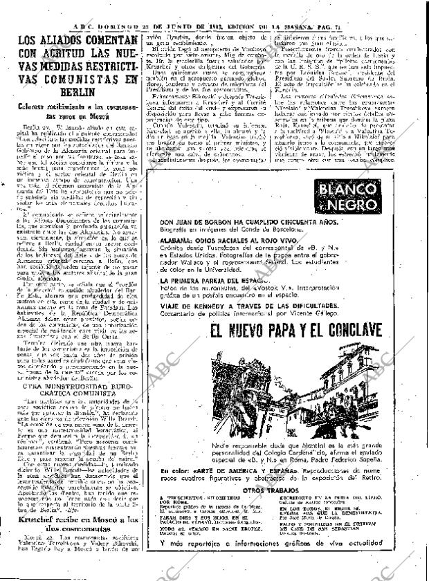 ABC MADRID 23-06-1963 página 71