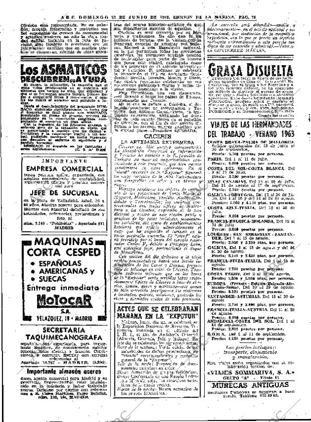 ABC MADRID 23-06-1963 página 78