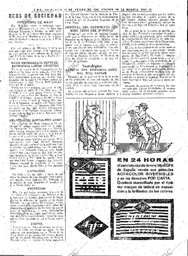 ABC MADRID 23-06-1963 página 85