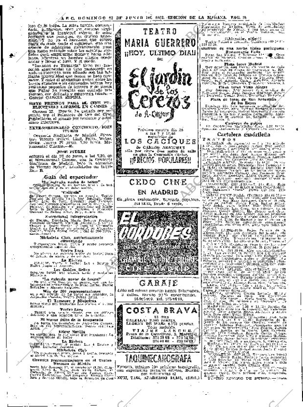 ABC MADRID 23-06-1963 página 98