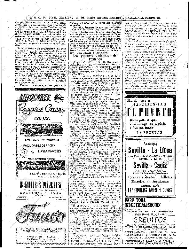 ABC SEVILLA 25-06-1963 página 36