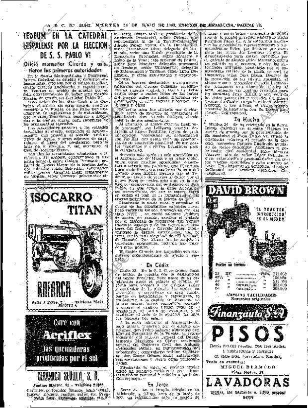 ABC SEVILLA 25-06-1963 página 38