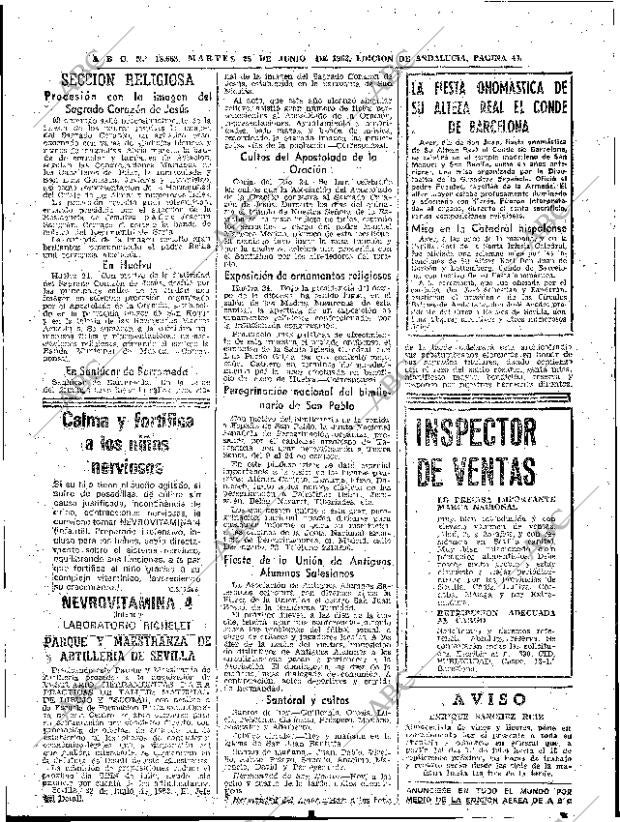 ABC SEVILLA 25-06-1963 página 47