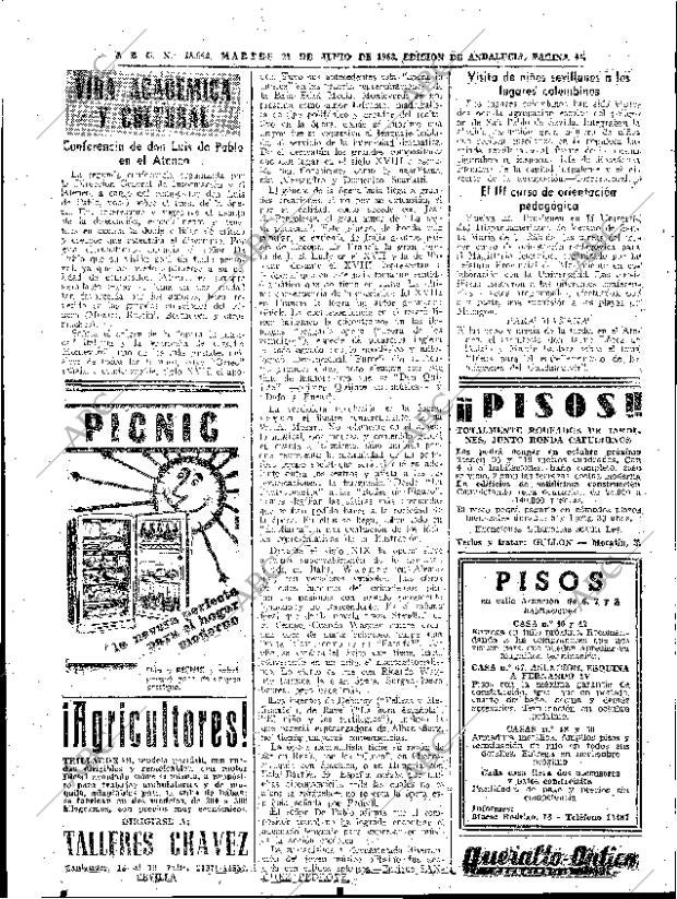 ABC SEVILLA 25-06-1963 página 48