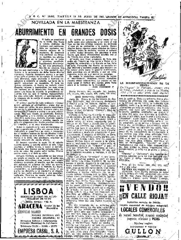 ABC SEVILLA 25-06-1963 página 61