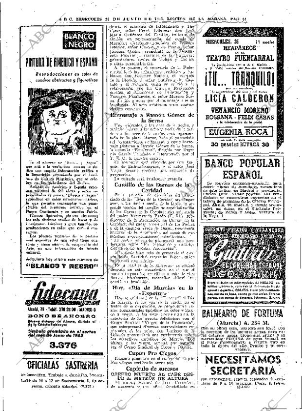 ABC MADRID 26-06-1963 página 64