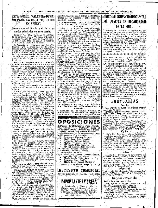 ABC SEVILLA 26-06-1963 página 53